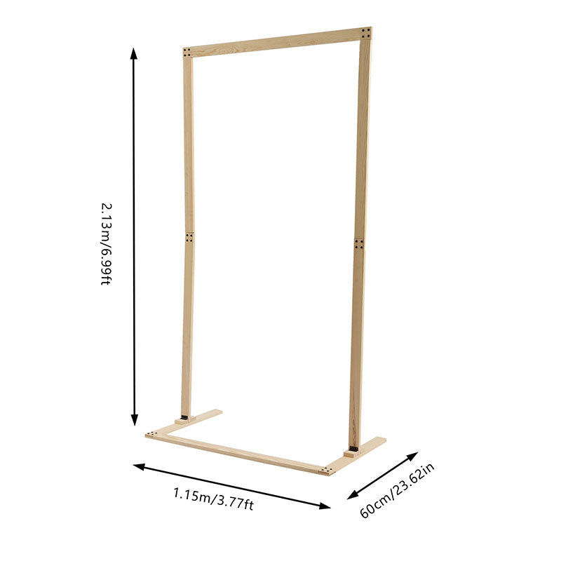 Lofaris 2.1Ft Square Floral Display Wooden Wedding Arch Decor