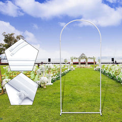 Lofaris 2.6X6FT White Frame Backdrop Stand Wedding Arch