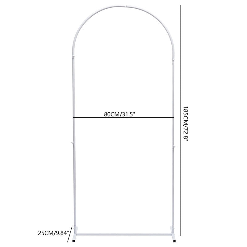 Lofaris 2.6X6FT White Frame Backdrop Stand Wedding Arch