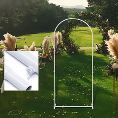 Lofaris 2.6X6FT White Frame Backdrop Stand Wedding Arch