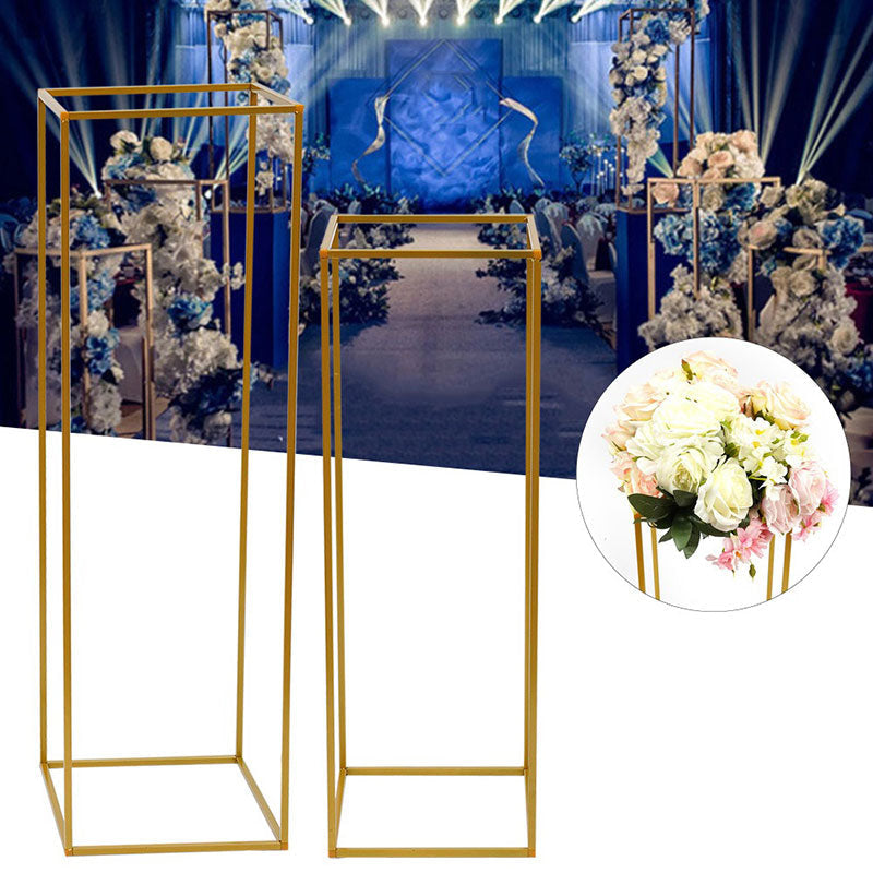 Lofaris 2 Pcs Gold Floor Stand Arbor For Wedding Decorations
