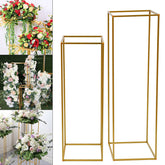 Lofaris 2 Pcs Gold Floor Stand Arbor For Wedding Decorations