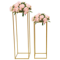 Lofaris 2 Pcs Gold Floor Stand Arbor For Wedding Decorations