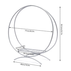 Lofaris 2FT Round Double Frame Metal Hoop Table Centerpiece