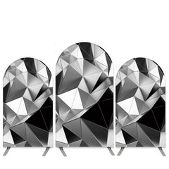 Lofaris 3D Stereo Theme Silver Birthday Arch Backdrop Kit