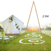 Lofaris 4X8.2FT Gold Metal Triangle Backdrop Stand Wedding Arch