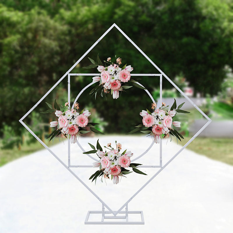Lofaris 6.5Ft Rhombus And Circle Flower Frame For Wedding