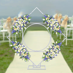 Lofaris 6.5Ft Rhombus And Circle Flower Frame For Wedding