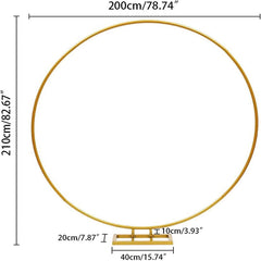 Lofaris 6.6FT Circle Floral Balloon Garland Hoop Wedding Arch Decor