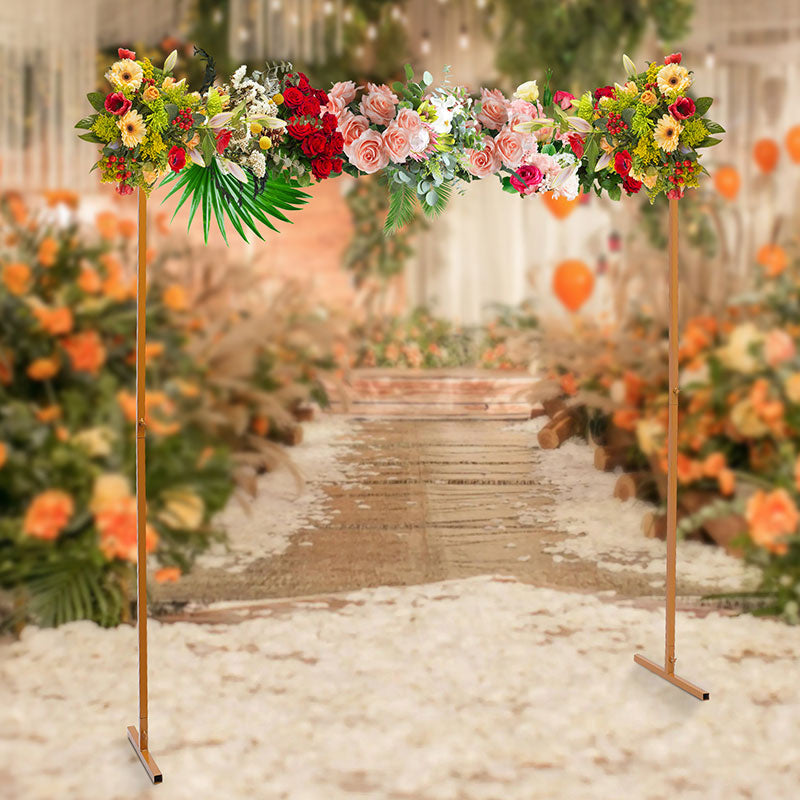 Lofaris 6.6X6.6FT Wedding Square Frame Flower Balloon Stand Backdrop