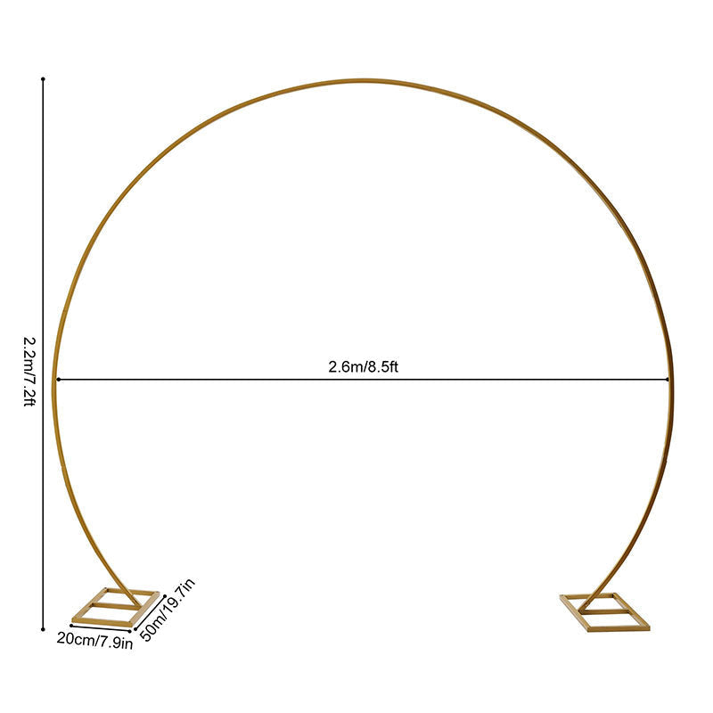 Lofaris 8.7X7.2FT Metal Balloons Clear Wedding Garland Arch Decor