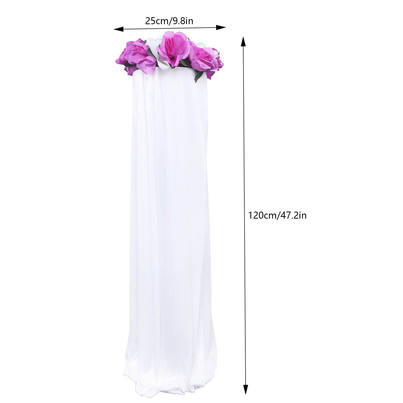 Lofaris 8Pcs Wedding Flower Column Artificial Pillars