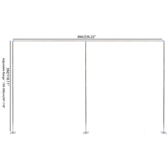 Lofaris 9.8X19.7FT Wedding Arch Frame Photo Booth Backdrop