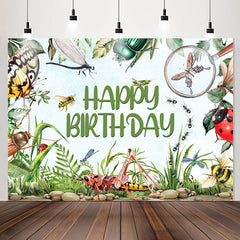 Lofaris Magnifier Insect Entomology Happy Birthday Backdrop