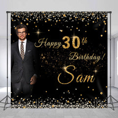 Lofaris Custom Photo Diamond Elegant 30th Birthday Backdrop