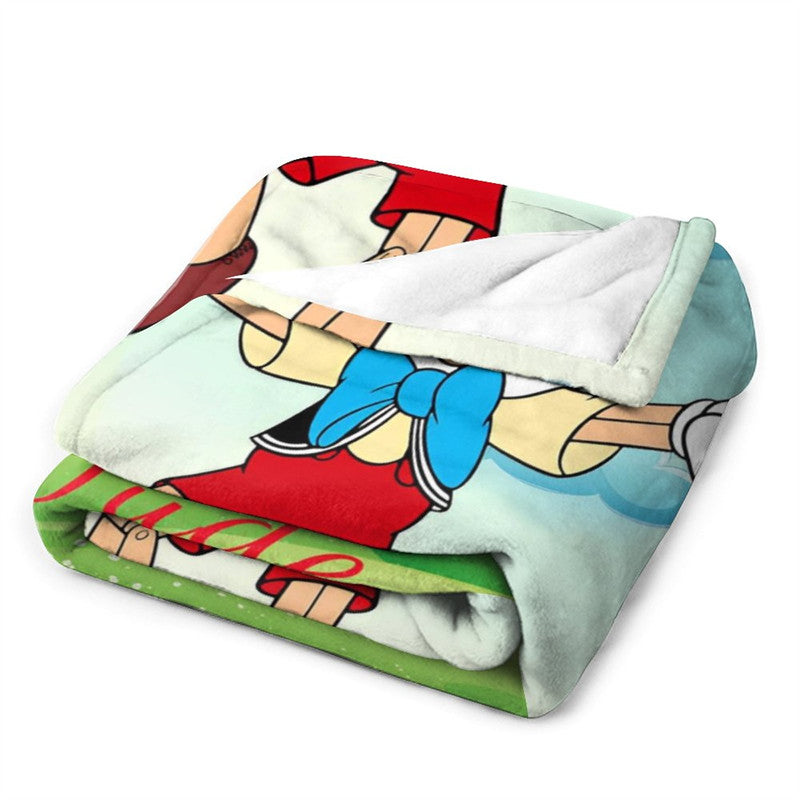 Lofaris Personalized Photo Pinocchio Windmill Green Blanket