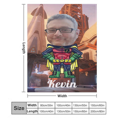 Lofaris Personalized Photo Little Boy Rocket Factory Blanket