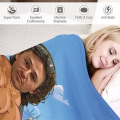 Lofaris Personalized Body Builder Boy Coastal Beach Blanket