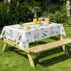 Lofaris Magpie Flower Dining Room Rectangle Tablecloth
