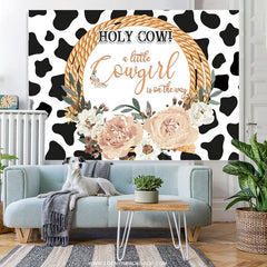 Lofaris A Little Cow Girl Is On The Way Baby Showr Backdrop