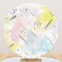 Lofaris Abstract Graffiti Style Circle Happy Birthday Backdrop