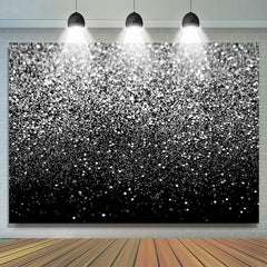 Lofaris Abstract Silver Bokeh Spots Birthday Party Backdrop