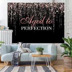 Lofaris Aged To Perfection Happy Birthday Backdrop For Female