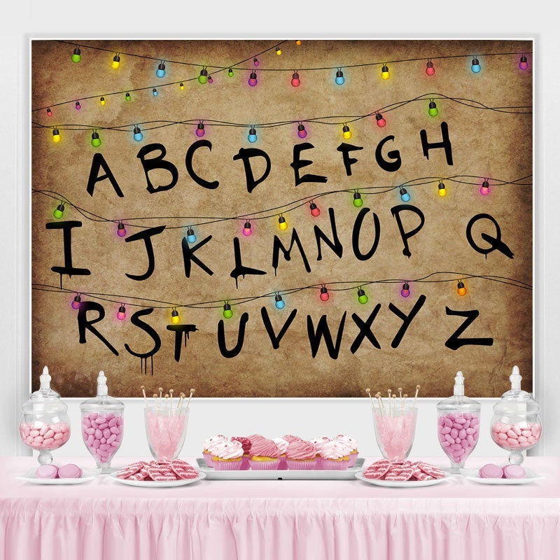 Lofaris Alphabet and Colorful Lights for Kids Birthday Party