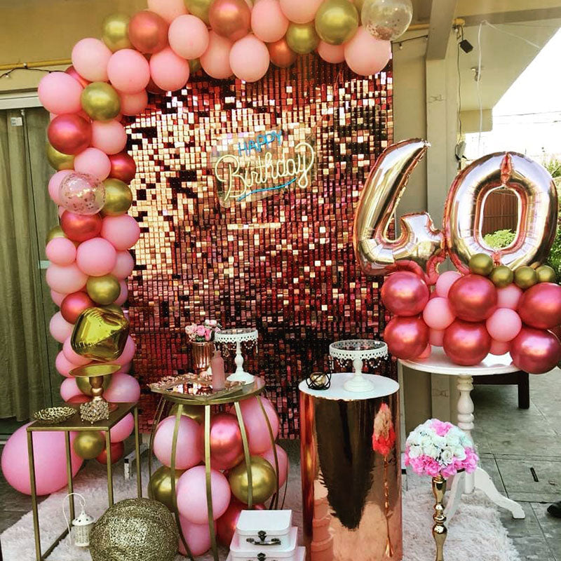 Lofaris Amzaing Party Favor Shimmer Wall Panel Sequins Backdrop for Birthday Baby Shower