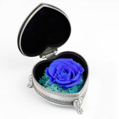 Lofaris Artificial Rose Flower Heart Shaped Box Valentines Day Gift