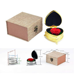Lofaris Artificial Rose Flower Heart Shaped Box Valentines Day Gift