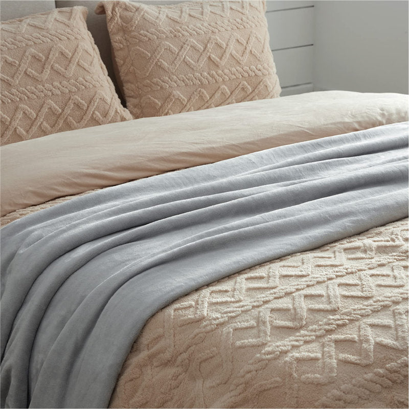 Lofaris Ash Grey Couch 300GSM Lightweight Throw Blanket For Kid