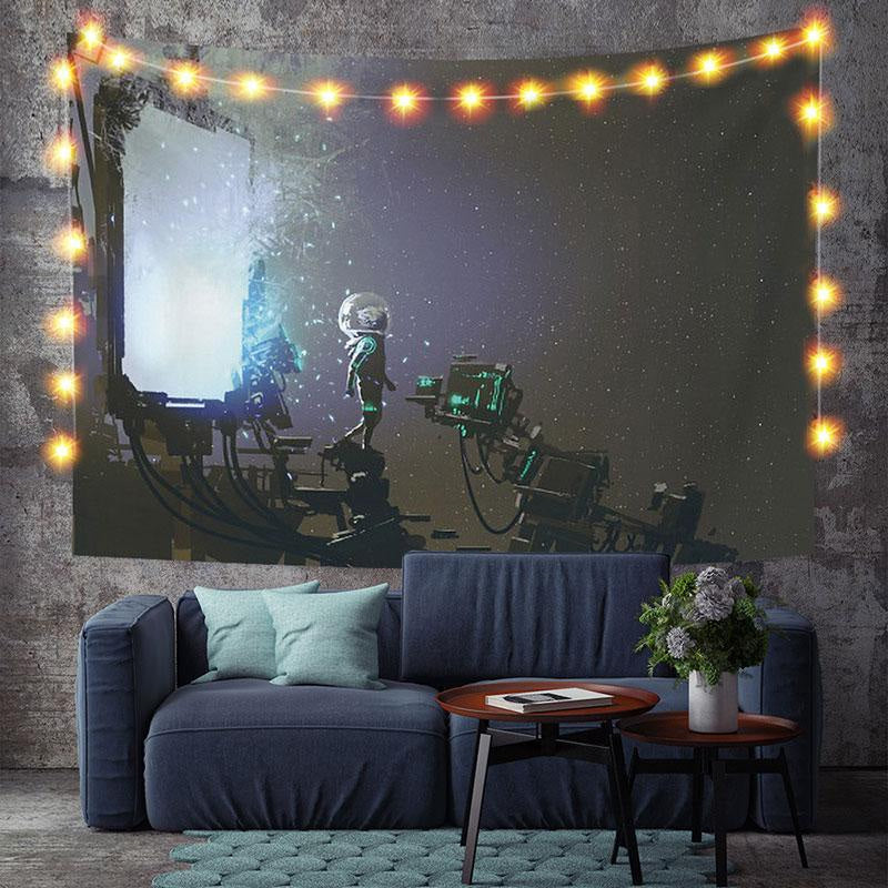 Lofaris Astronaut Galaxy Funny Room Decoration Wall Tapestry