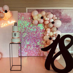 Lofaris Attractive Shimmer Wall Panel Sequins Backdrop For Wedding Graduation Birthday