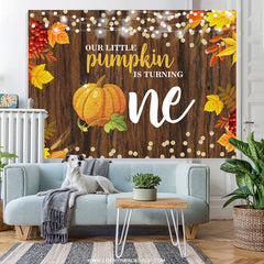 Lofaris Autumn Wooden Little Pumpkin Is Turining One Backdrop