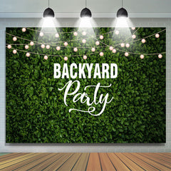 Lofaris Backyard Party Light Leaves Housewarming Backdrop