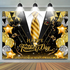 Lofaris Balloons And Bow Ties Happy Fathers Day Backdrop