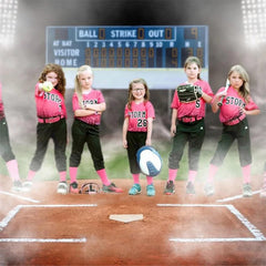 Lofaris Baseball Field Theme Photography Backdrop For Portrait