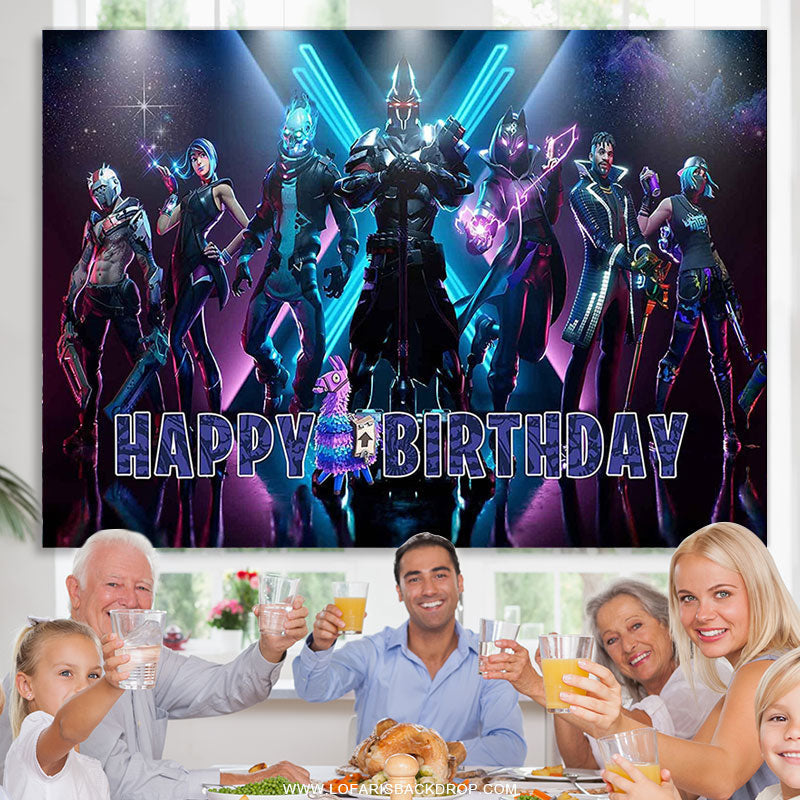 Lofaris Battle Royale Supplies Boy Birthday Party Backdrop For Photo