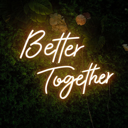 Lofaris Better Together LED Neon Sign Board For Wedding Valentine Party