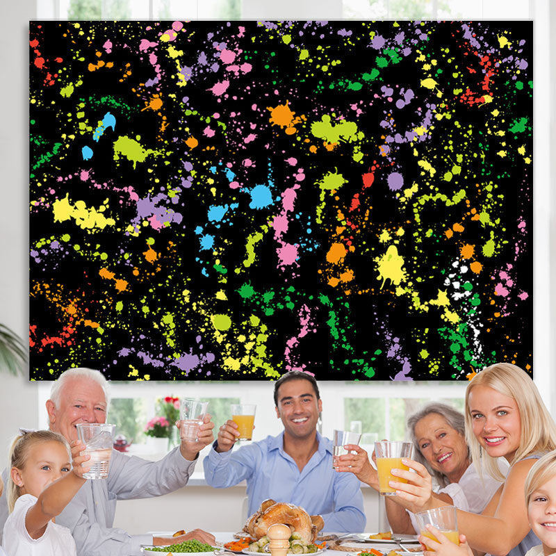 Lofaris Black And Colored Graffiti Wall Backdrop For Party