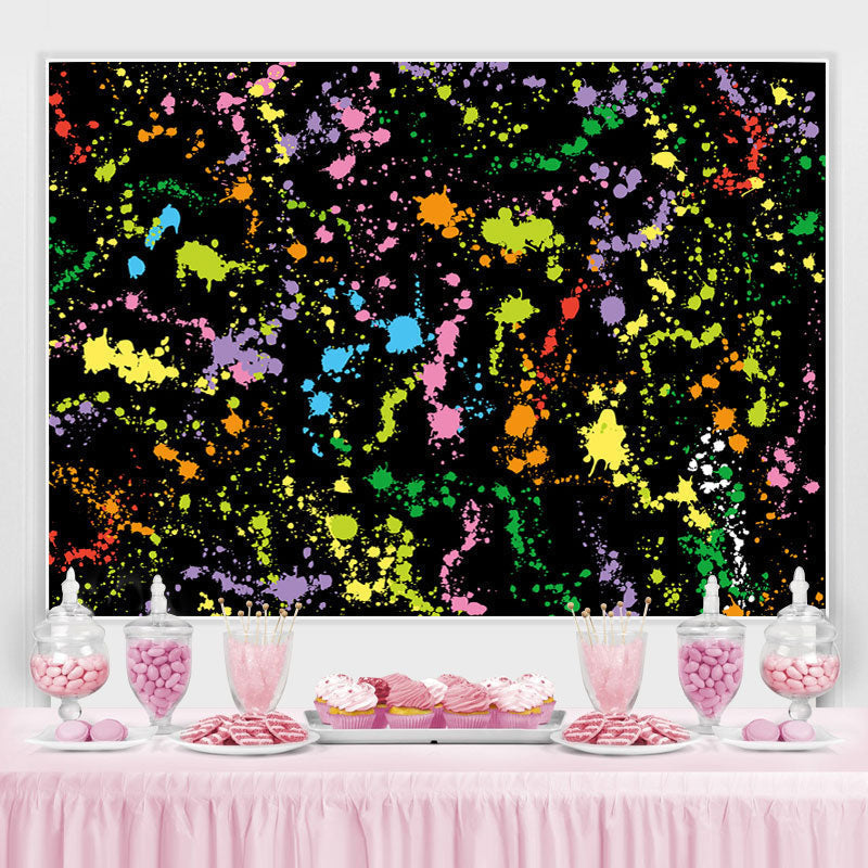 Lofaris Black And Colored Graffiti Wall Backdrop For Party