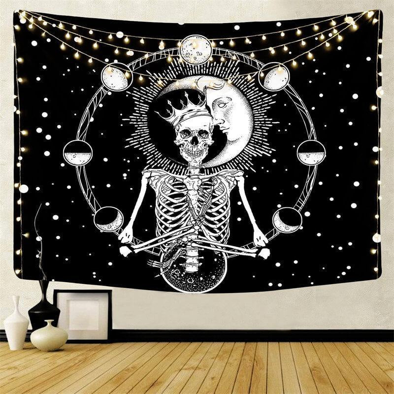 Lofaris Black And White Divination Art Decor Wall Tapestry