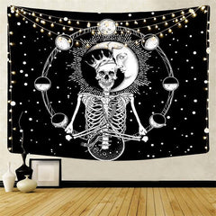 Lofaris Black And White Divination Art Decor Wall Tapestry