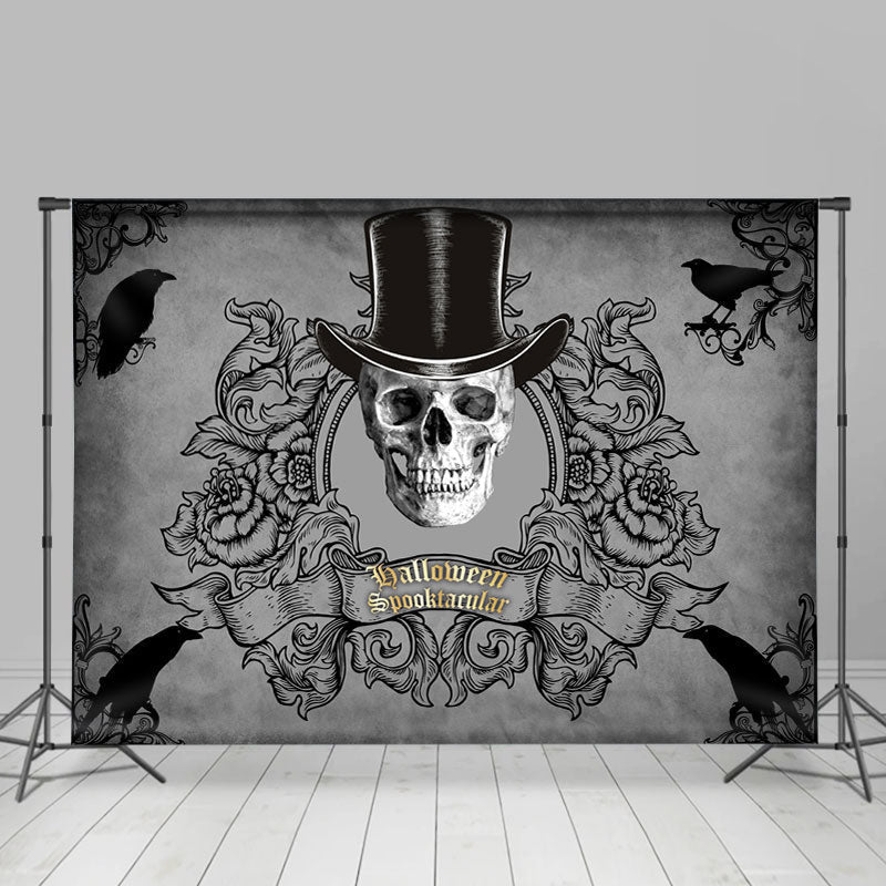 Lofaris Black Dallomeen Spooktacular Halloween Theme Backdrop