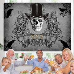 Lofaris Black Dallomeen Spooktacular Halloween Theme Backdrop