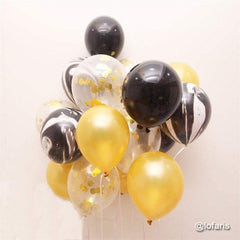Lofaris Black DIY 50 Pack Balloon Arch Kit | Party Decorations - Gold