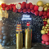 Lofaris Black Shimmer Wall Panels For Birthday Party Decorations