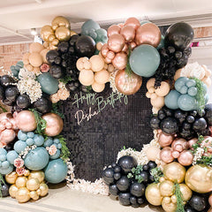 Lofaris Black Shimmer Wall Panels | Wedding Event Party Decorations