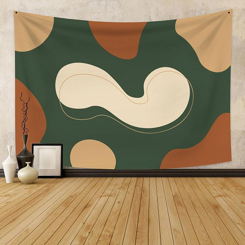 Lofaris Blackish Green Family Still Life Abstract Custom Tapestry